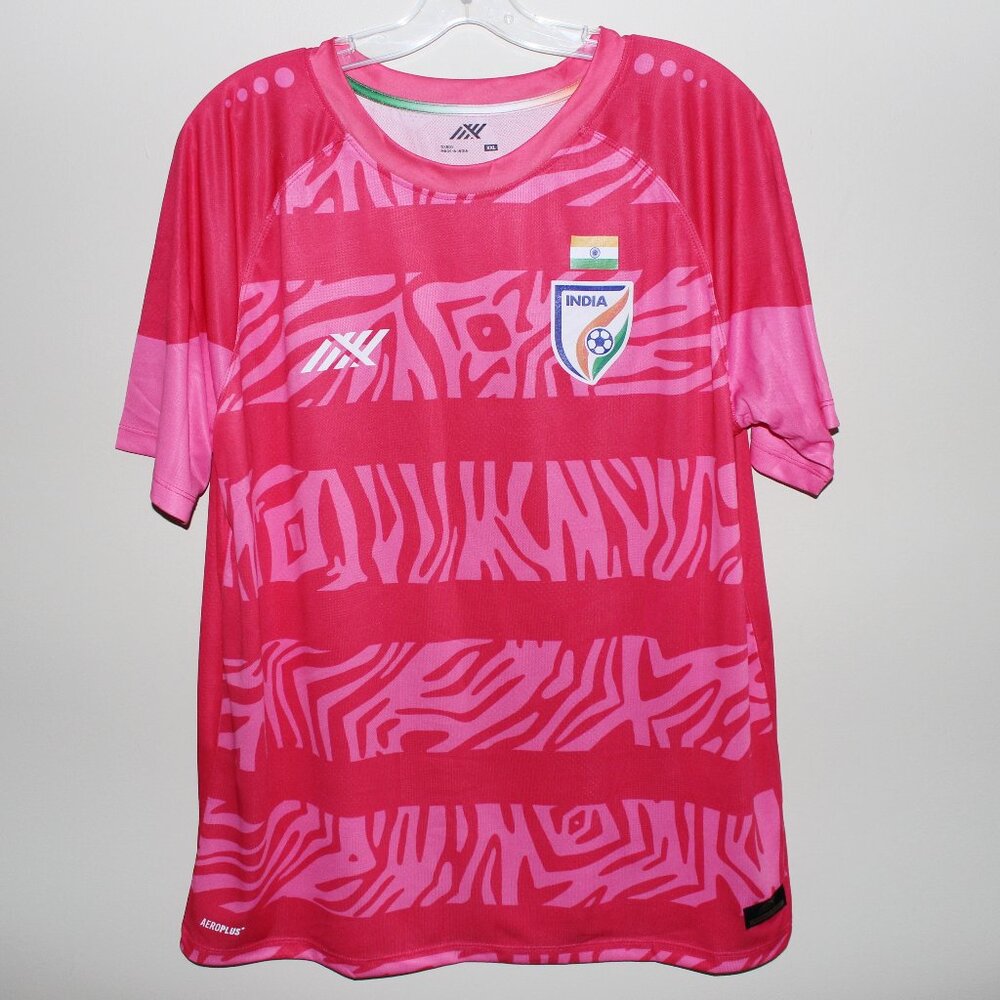 3/$118❤️new Six5six INDIA 2022 away cup shirt pink soccer jersey very fitted XXL